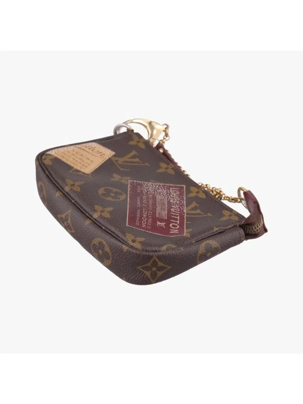 Louis Vuitton Mini Pochette Brown Monogram Canvas Handbag